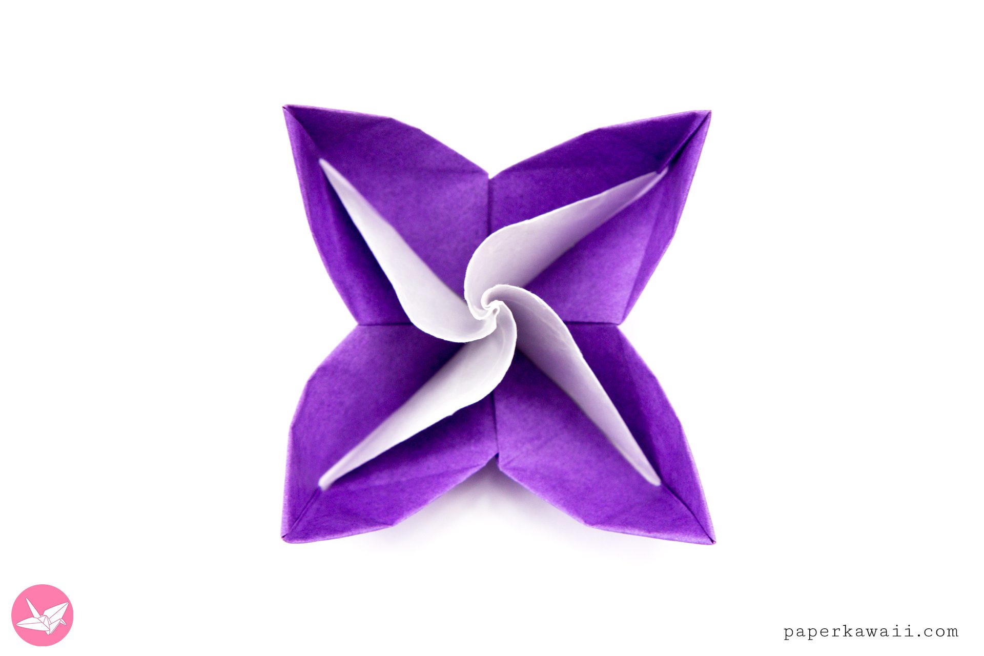 Origami Pinwheel Flowers Paper Kawaii 02