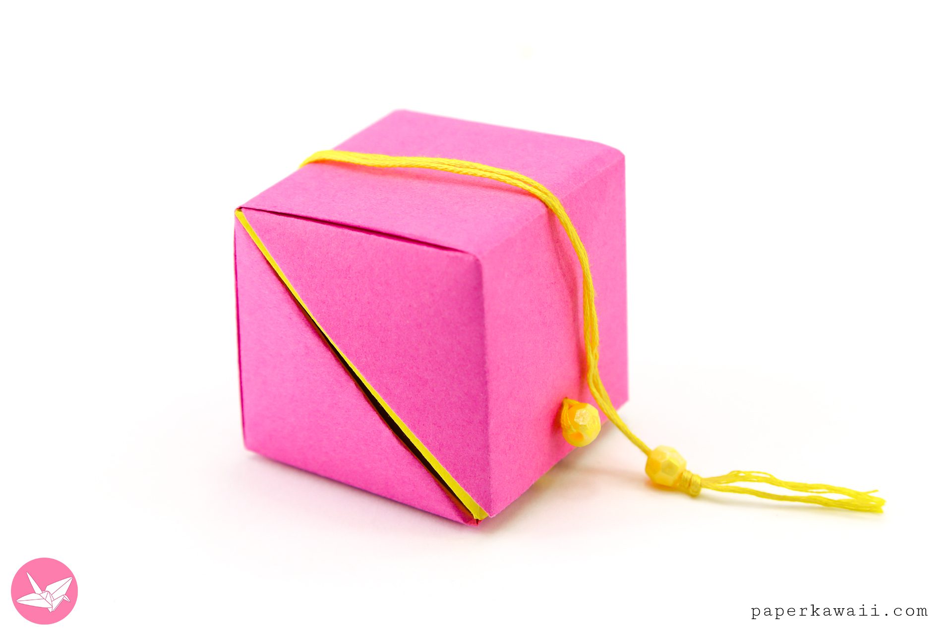 Origami Small Hinged Lid Gift Box Paper Kawaii 03