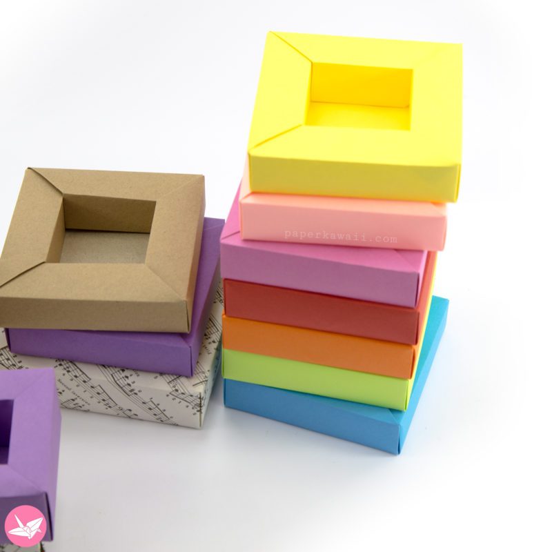 Origami Frame Box Paper Kawaii 02 800x800