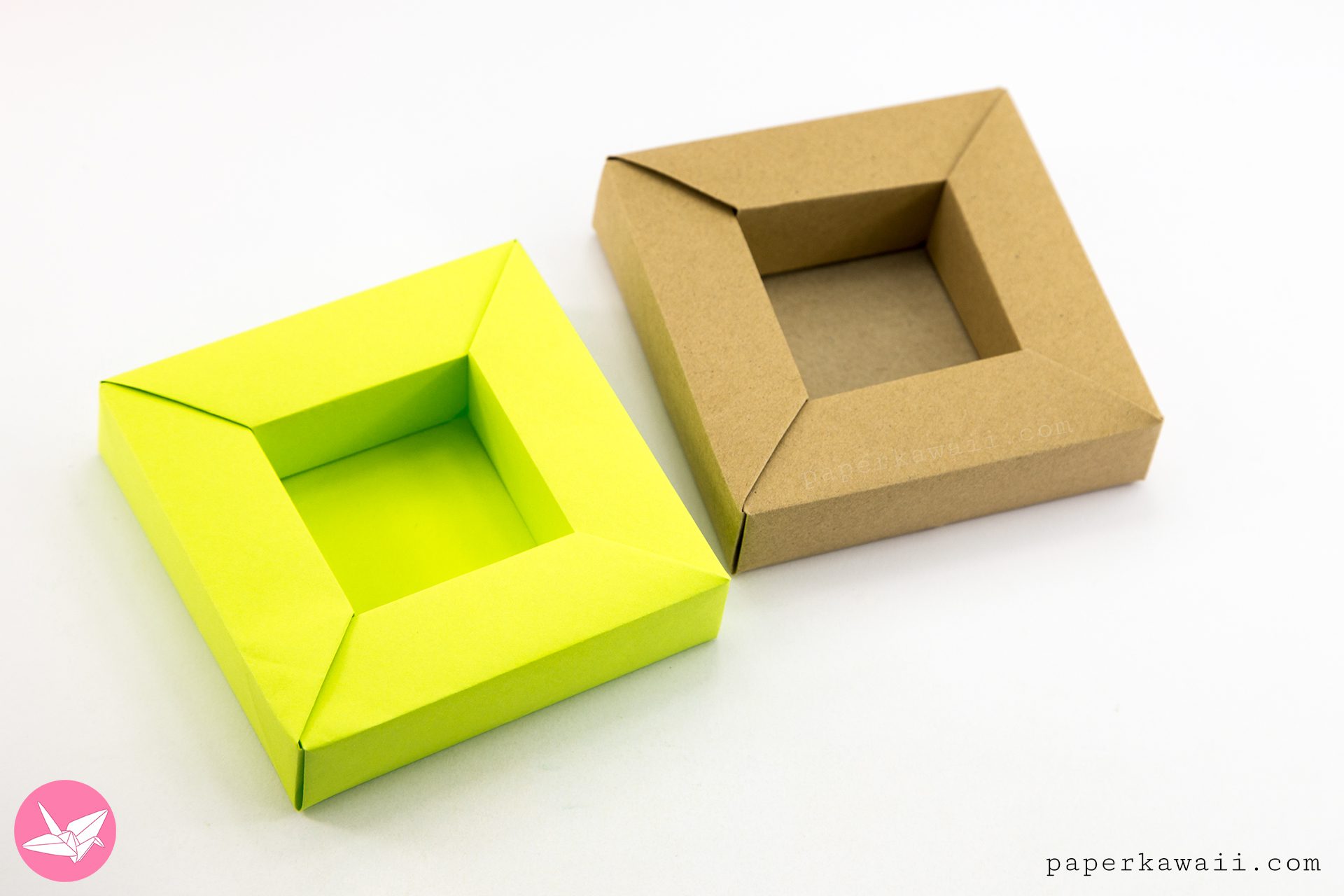 Origami Frame Box Paper Kawaii 03