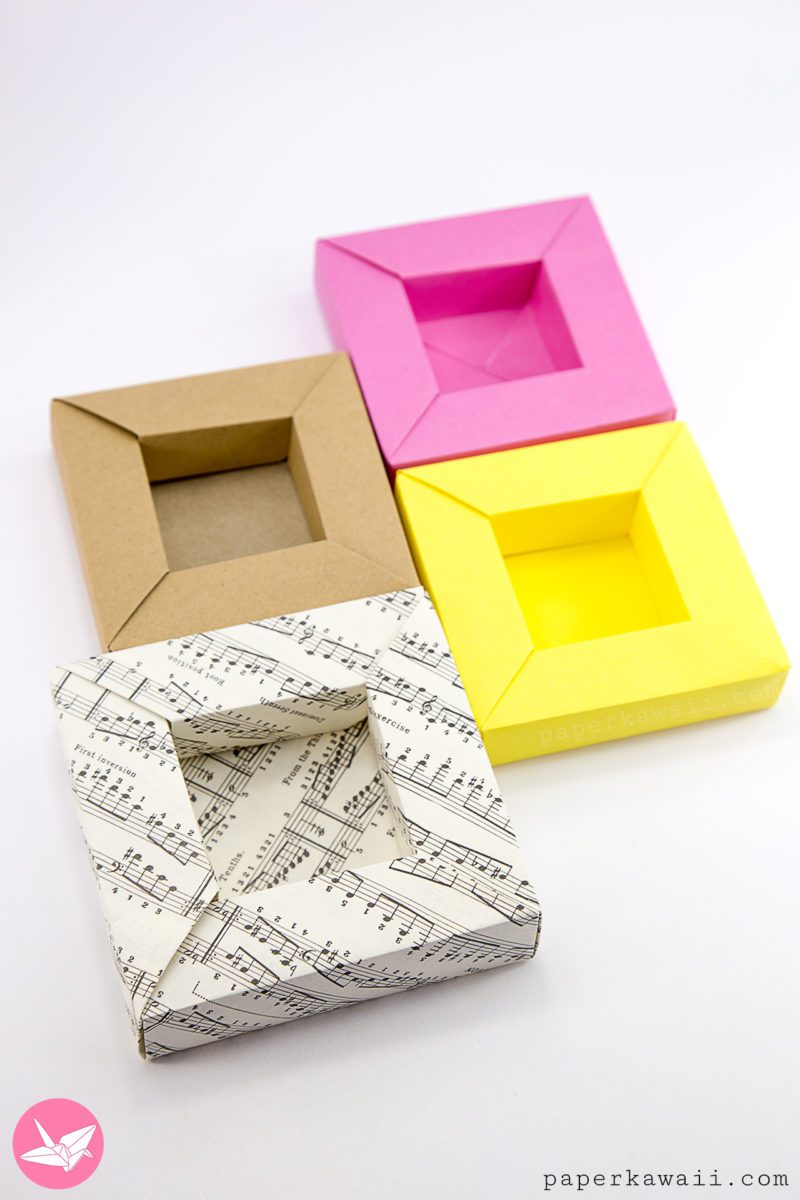 Origami Frame Box Paper Kawaii 05 800x1200