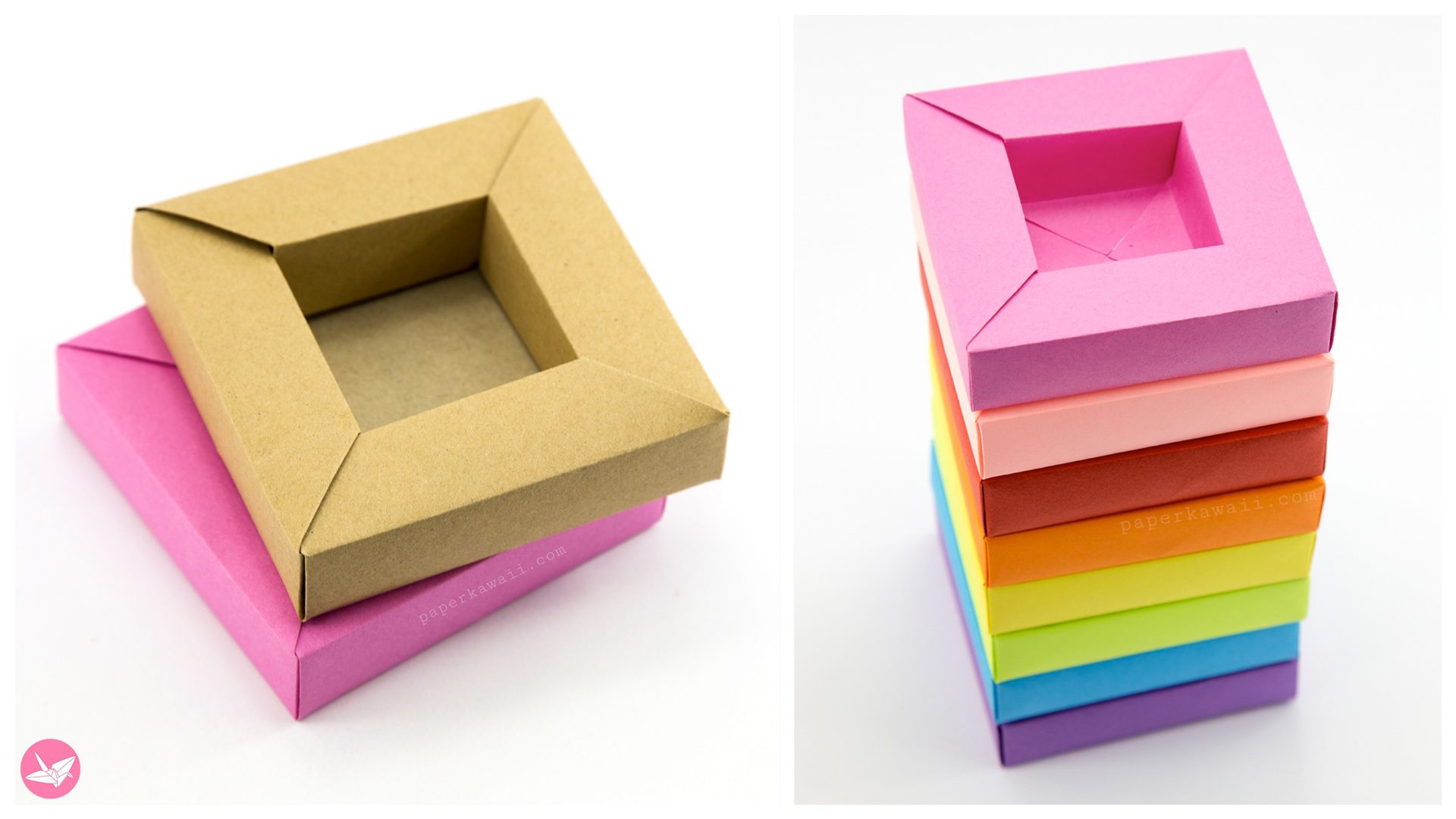 Origami Frame Box Paper Kawaii 08 1