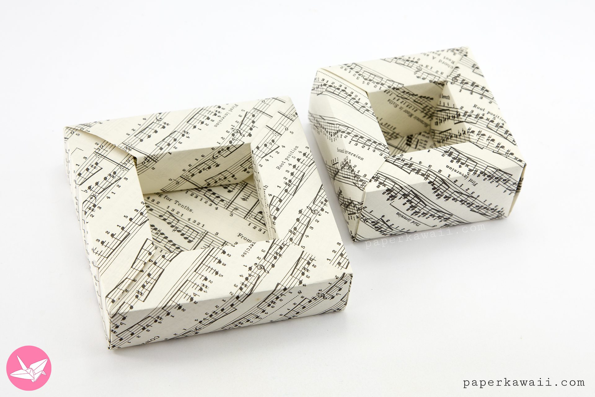 Origami Planter Pot Box Paper Kawaii 04