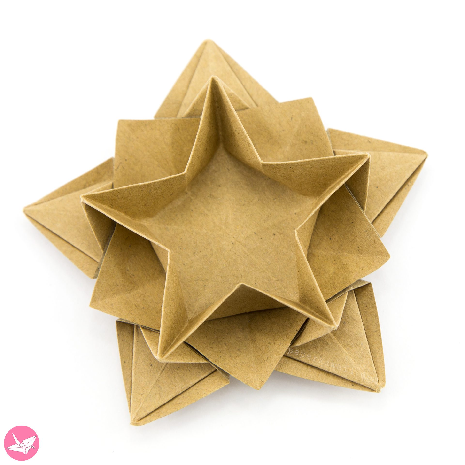 Origami Star Bowl Paper Kawaii 01