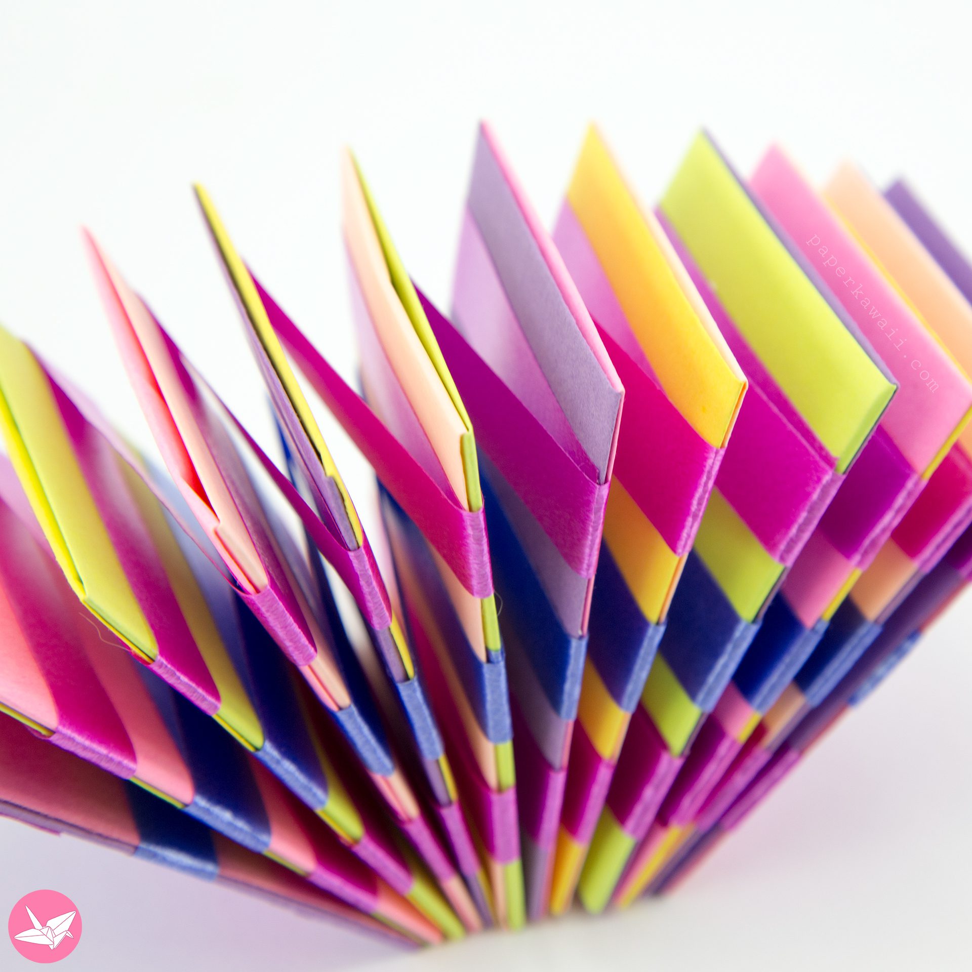 Diy Jacobs Ladder Origami RIBBONS Paper Kawaii 04