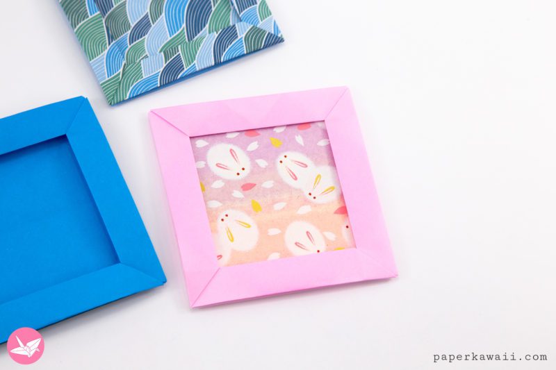 Origami Pop Up Frame Box Tutorial Paper Kawaii 02 800x533