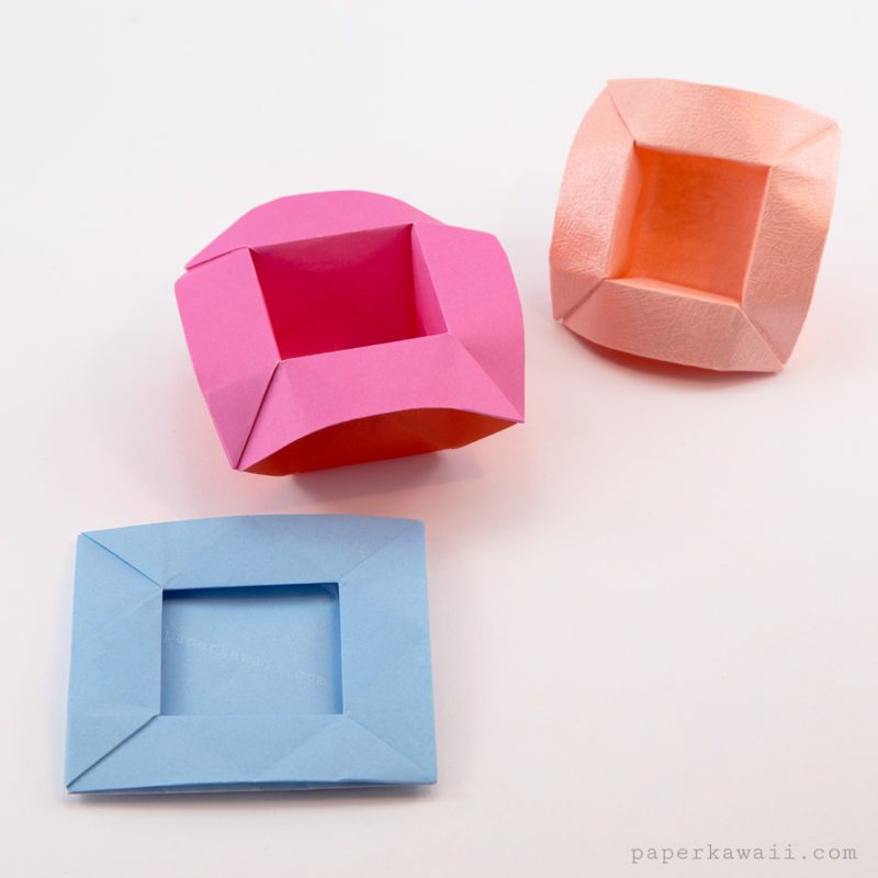 Origami Pop Up Frame Box Tutorial Tall Paper Kawaii 03 800x800