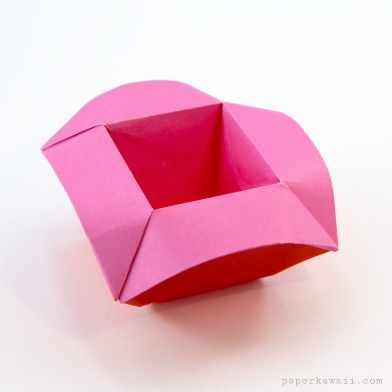 Origami Pop Up Frame Box Tutorial Tall Paper Kawaii 05 800x800
