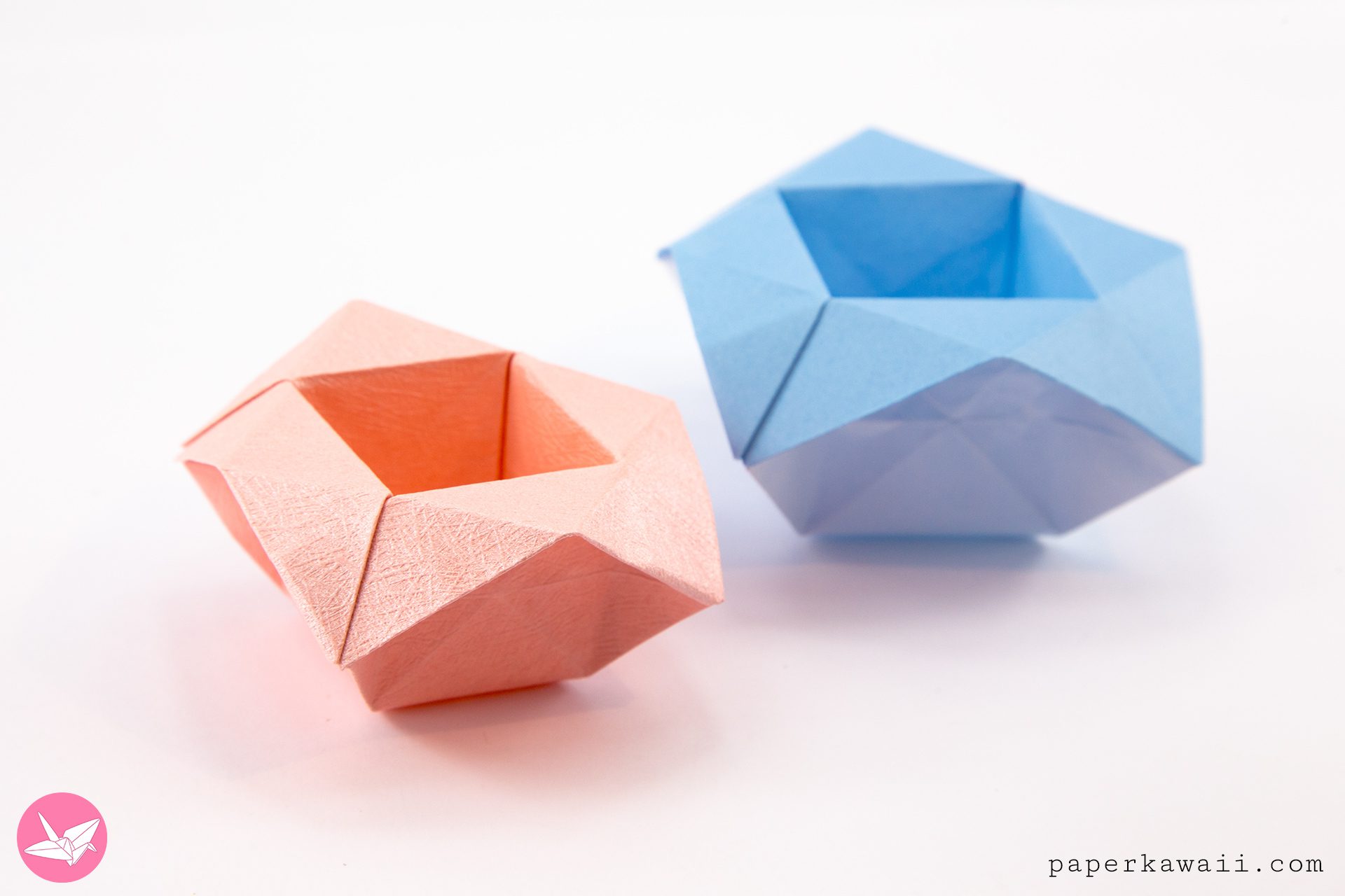 Origami Pop Up Frame Box Tutorial Tall Paper Kawaii 08