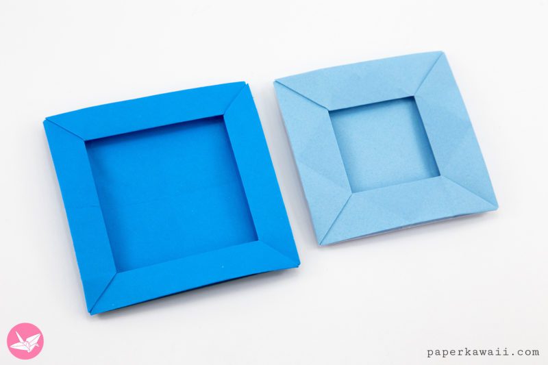 Origami Pop Up Frame Boxes Tutorial Paper Kawaii 01