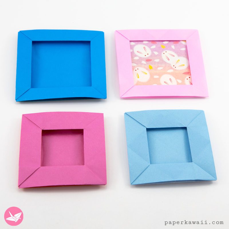 Origami Pop Up Frame Boxes Tutorial Paper Kawaii 02 800x800