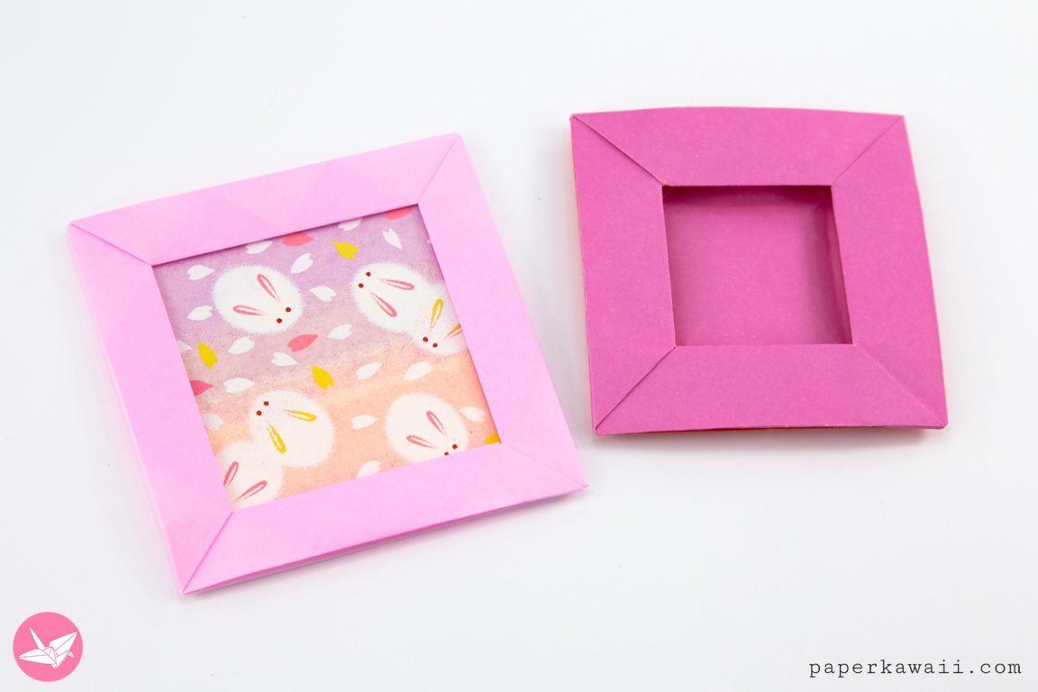 Origami Picture Frame Pop-Up Boxes Tutorial - Paper Kawaii