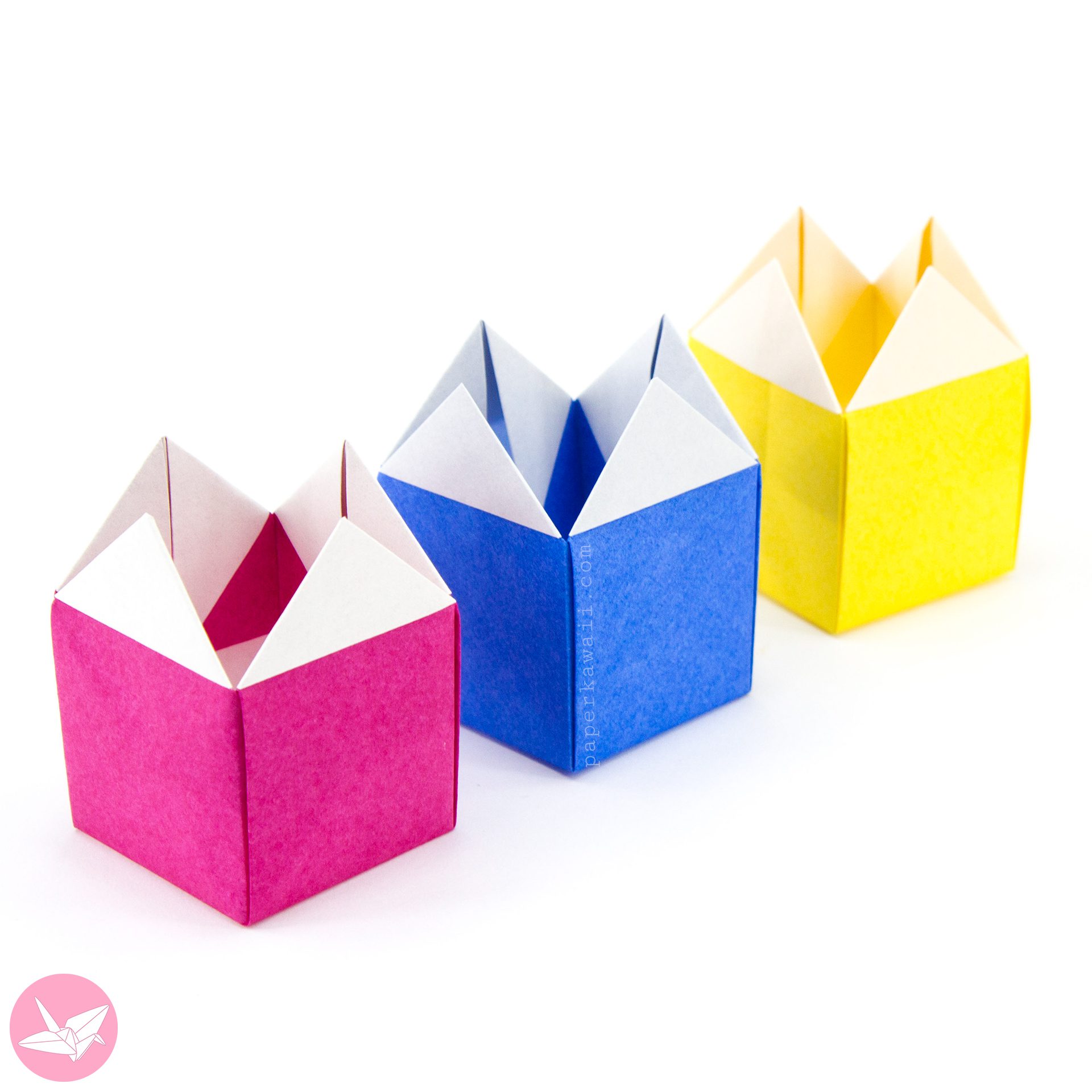 Origami Stacking House Box Box Paper Kawaii 03