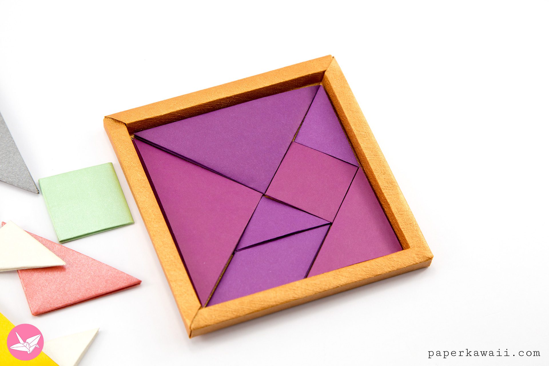 Origami Tangram Tutorial Paper Kawaii 03