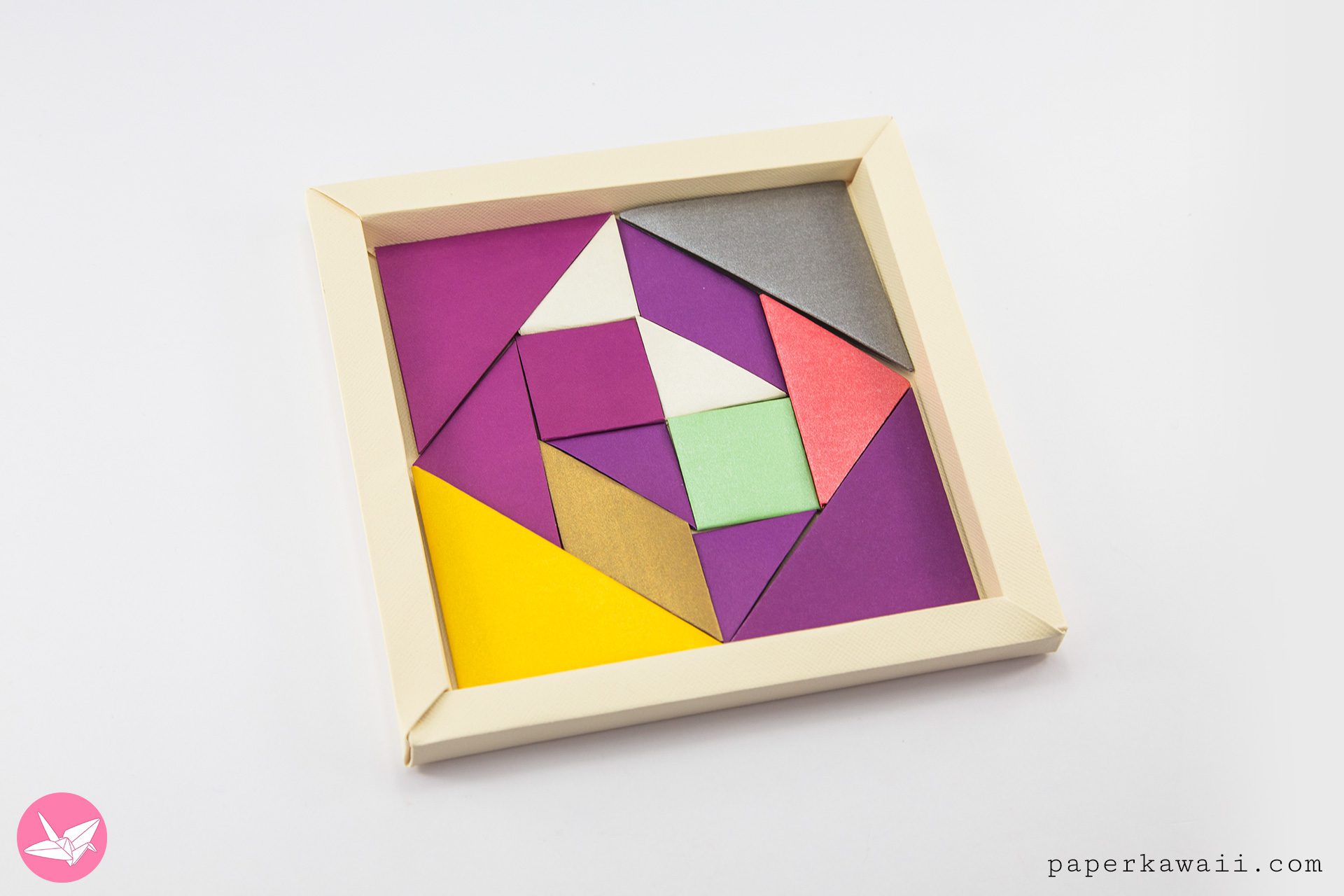 Origami Tangram Tutorial Paper Kawaii 04