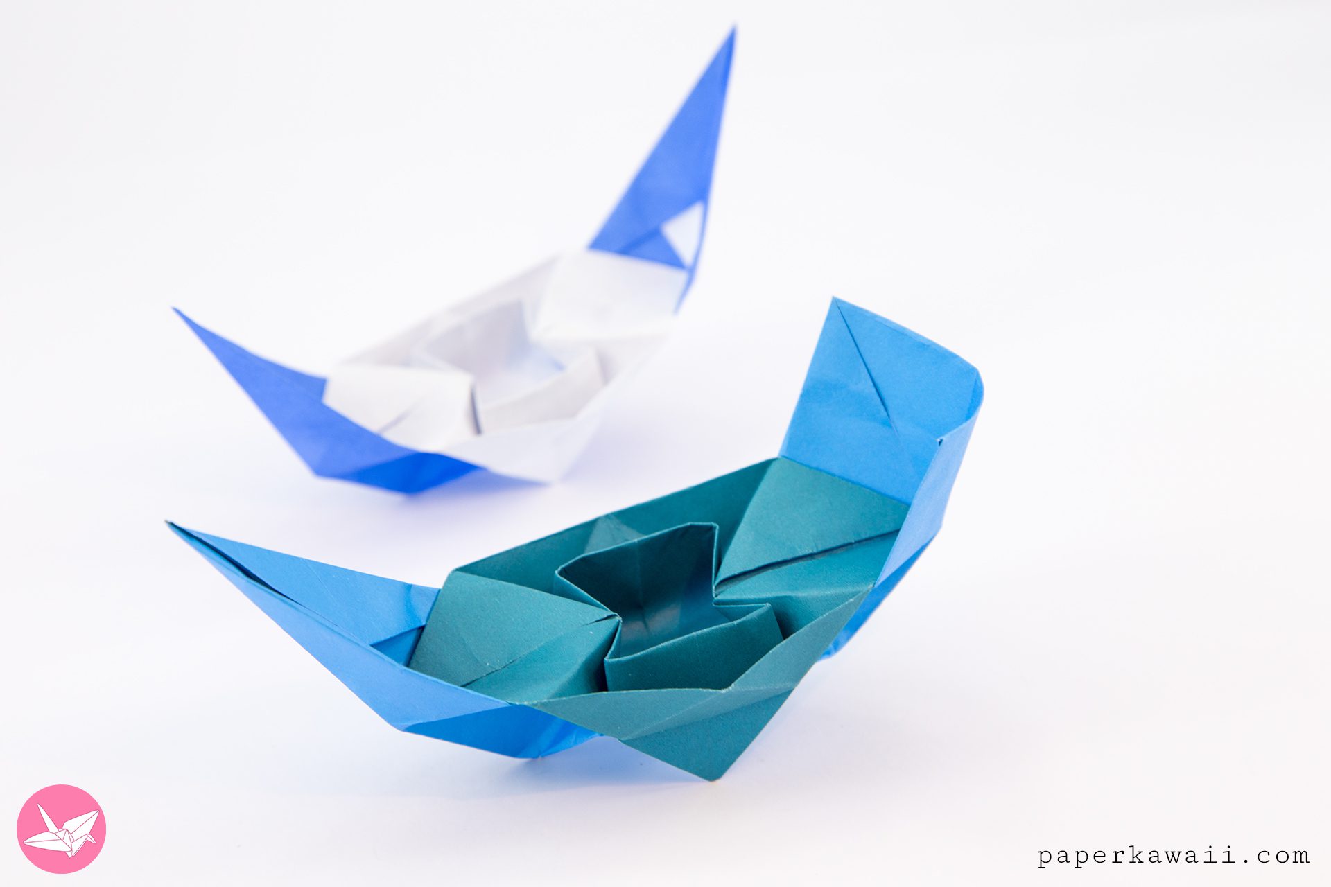 Origami Chinese Junk Boats Tutorial Paper Kawaii 01