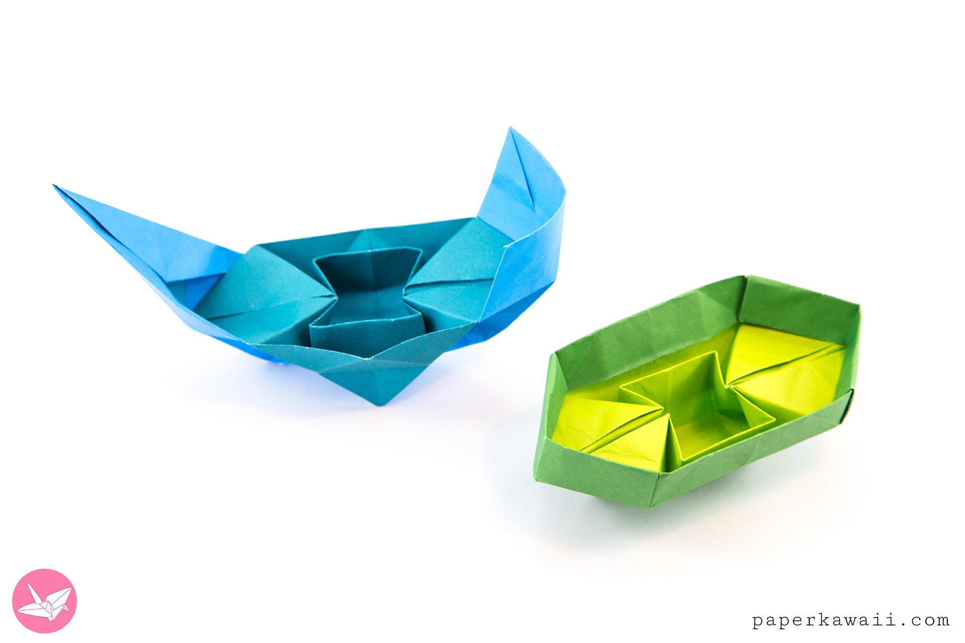 Origami Chinese Junk Boat - Traditional & Closed Versions