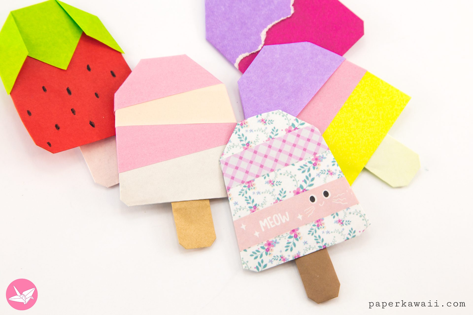 Origami Popsicle Tutorial