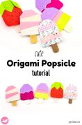 Origami Popsicle Tutorial Paper Kawaii Pin 118x180