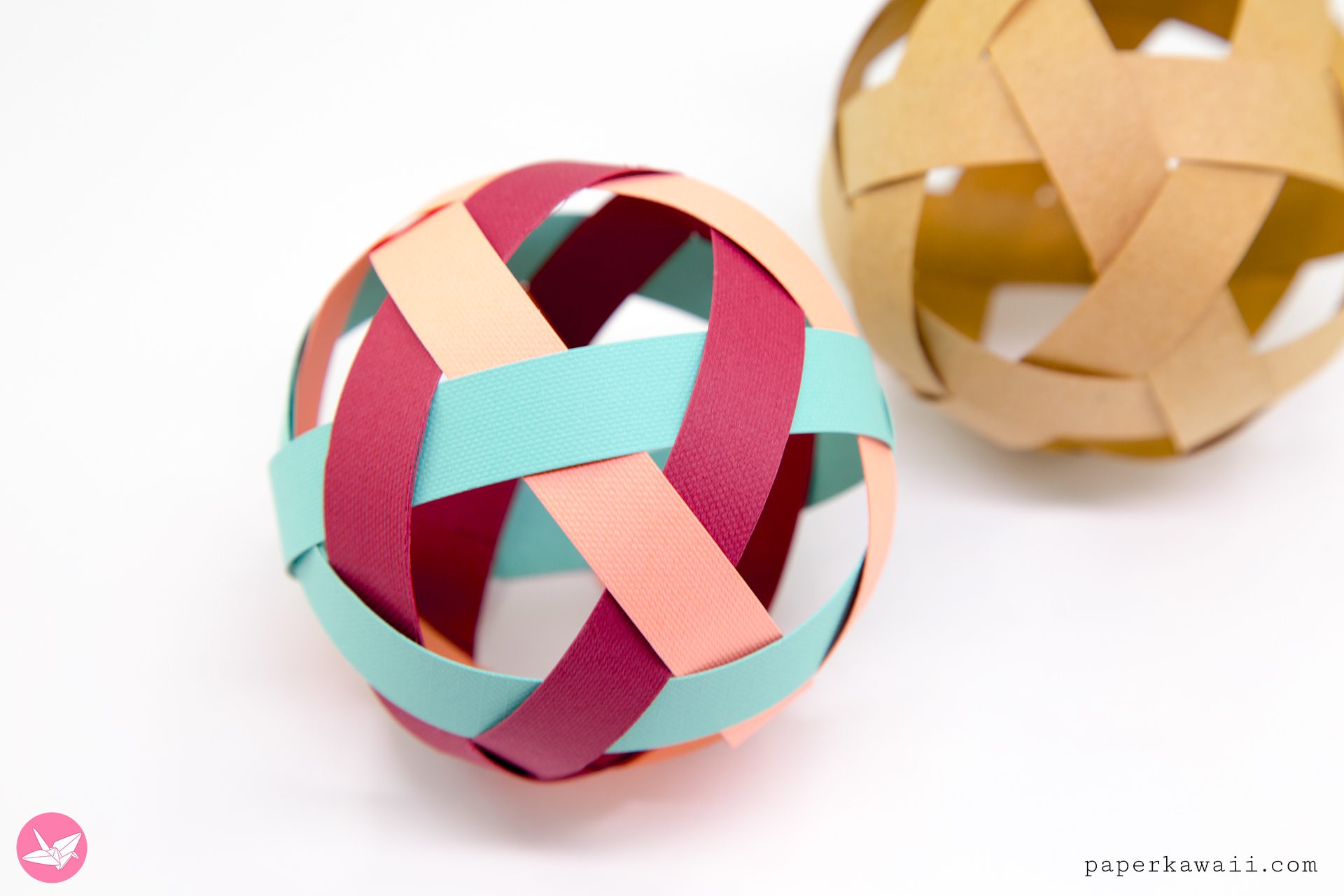 Kirigami Ball Decoration Tutorial Paper Kawaii 01