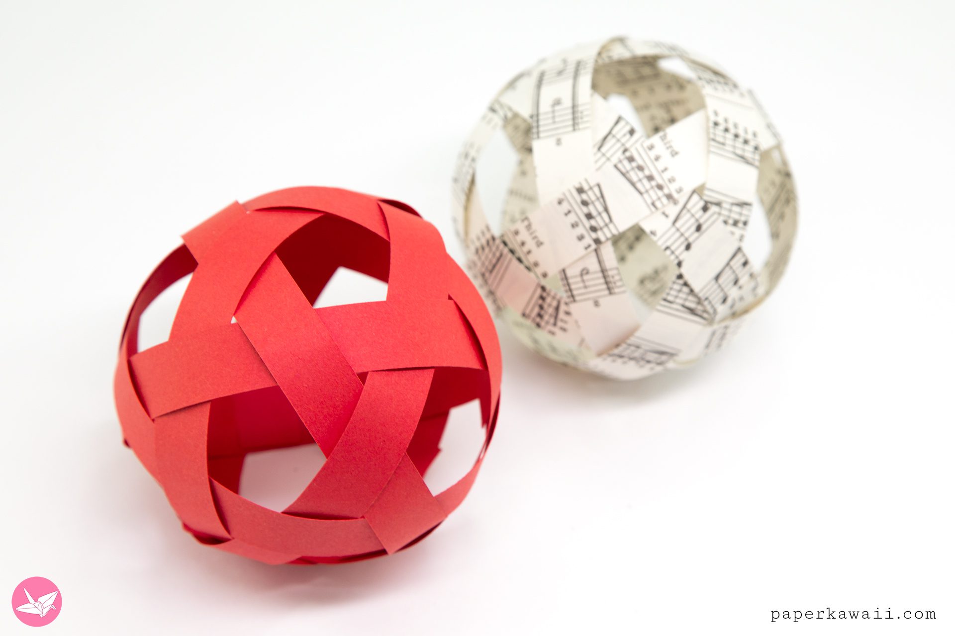 Kirigami Ball Decoration Tutorial Paper Kawaii 02