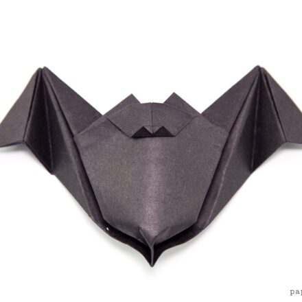 Origami Bat Tutorial Paper Kawaii 03 440x440
