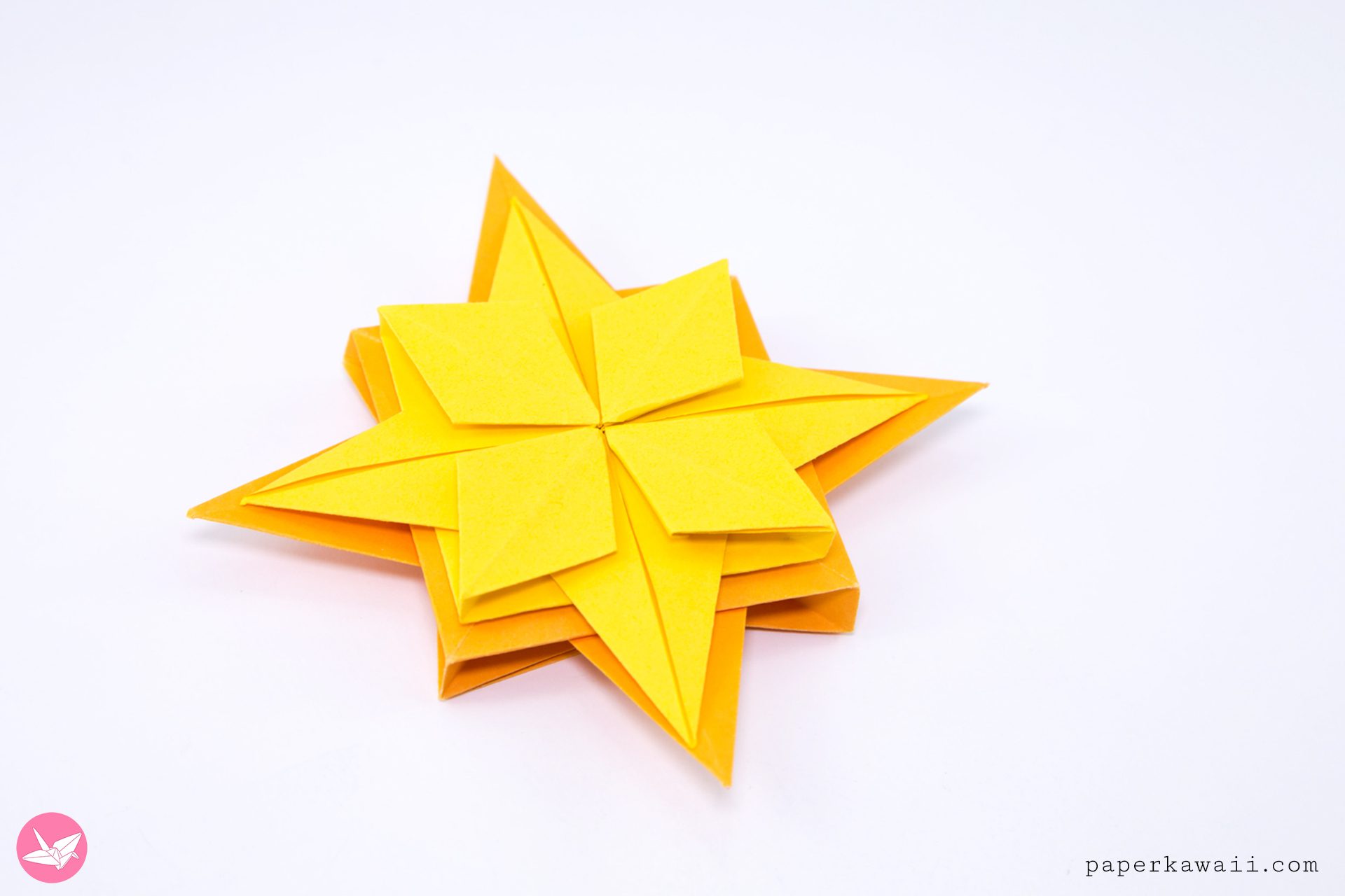 Origami Compass Rose Star Tutorial Paper Kawaii 03