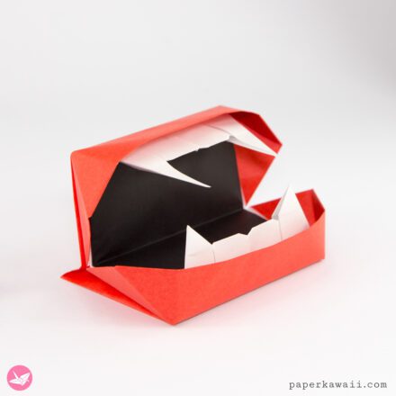 Origami Vampire Mouth Tutorial Paper Kawaii 02 440x440