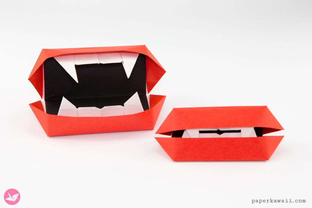Paper Fangs Tutorial Cool Moving Origami Vampire Fangs Toy Tutorial