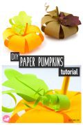 Paper Pumpkin Tutorial Paper Kawaii Pin 120x180