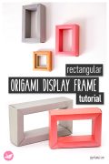 Modular Origami Frame Paper Kawaii Pin 120x180