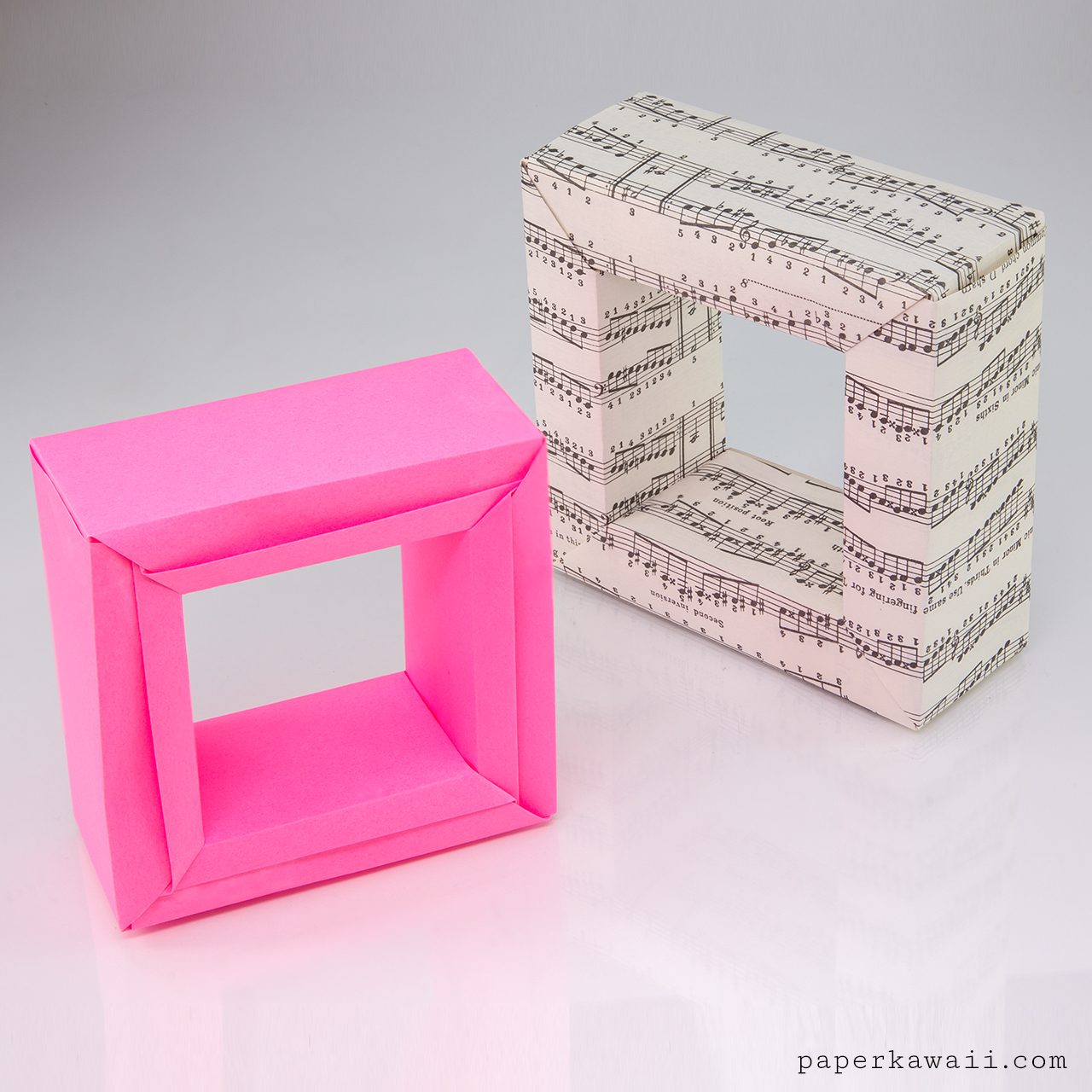 Modular Origami Frame Square Paper Kawaii 04