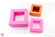 Modular Origami Frame Square Paper Kawaii 11 180x120