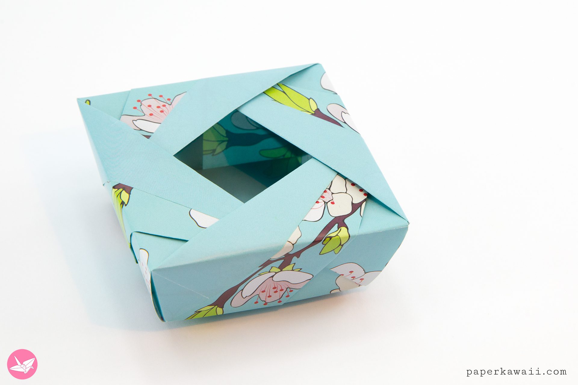 Origami Lady Box Tutorial Paper Kawaii 05