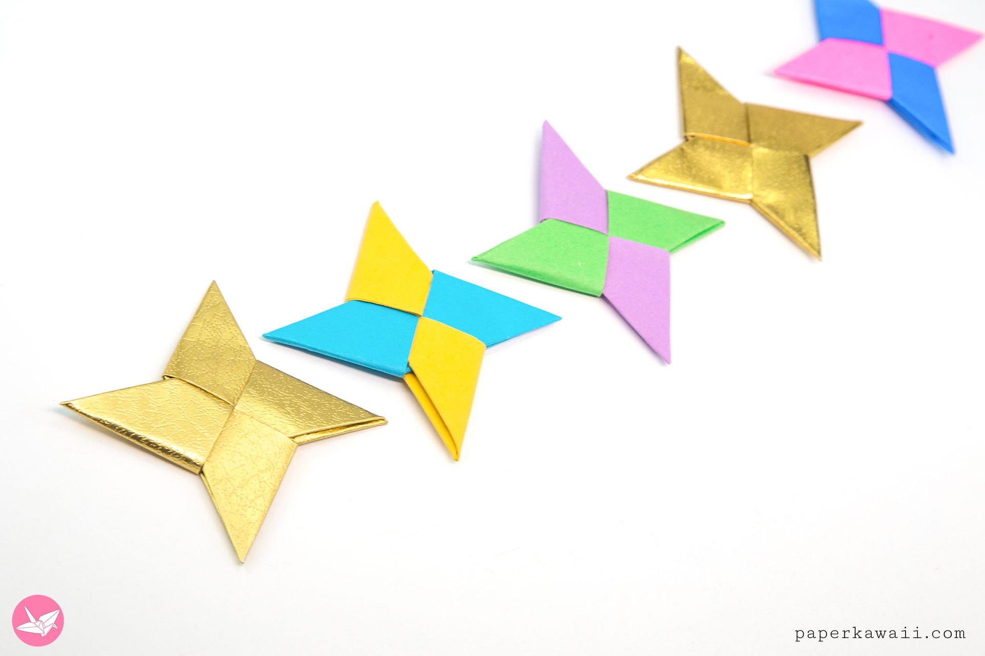 Easy Origami Ninja Star Tutorial Paper Kawaii