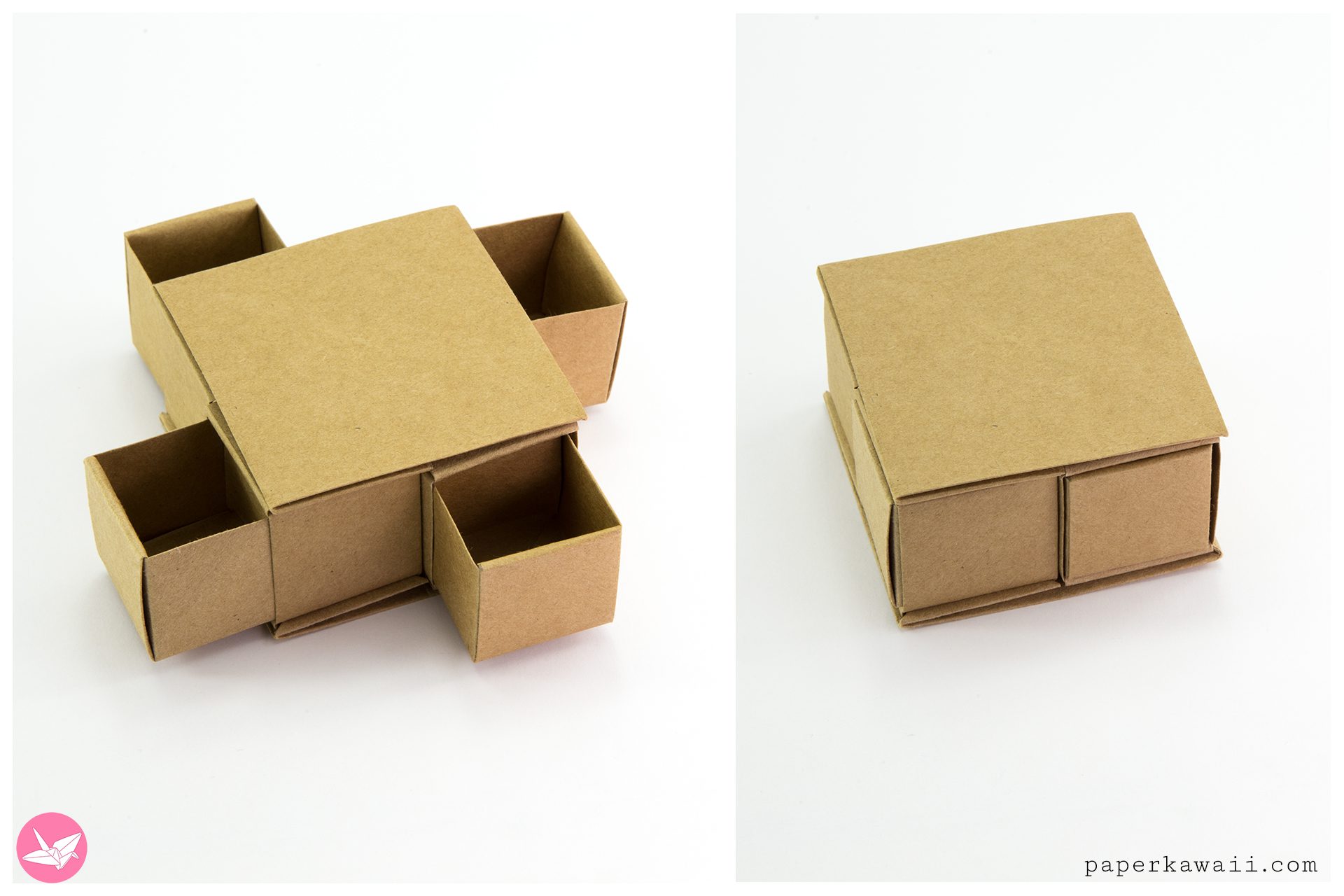 Origami Secret Drawer Box Paper Kawaii 04