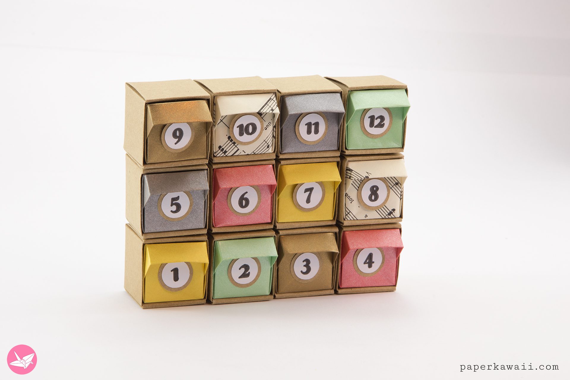 Origami Advent Calendar Box