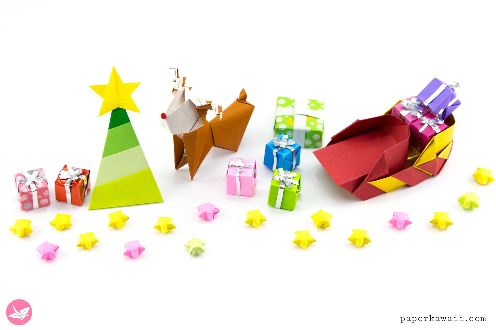 Simple Origami Christmas Tree With More Origami!