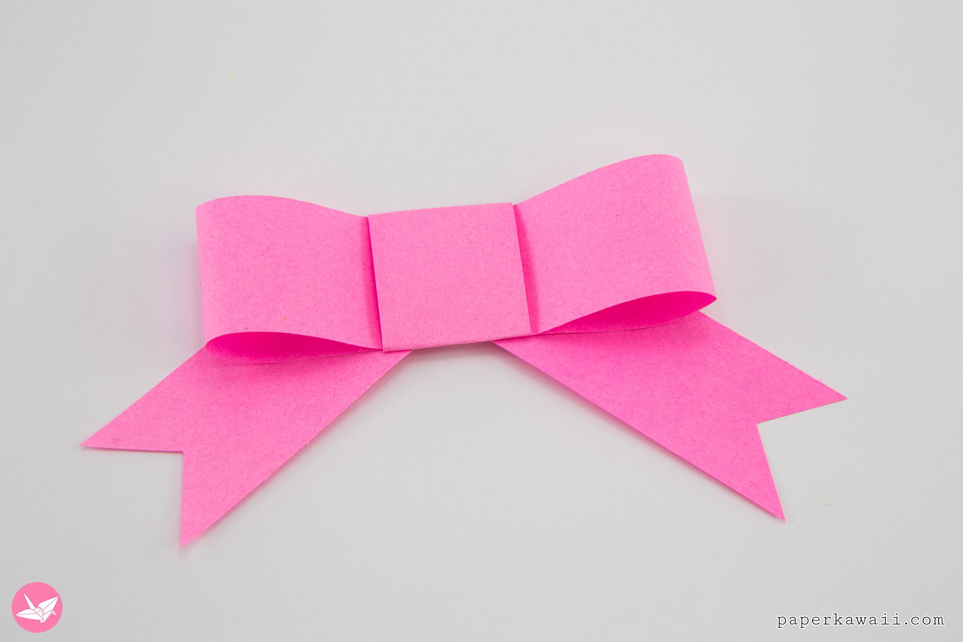 Easy Paper Bow Tutorial Paper Kawaii 03