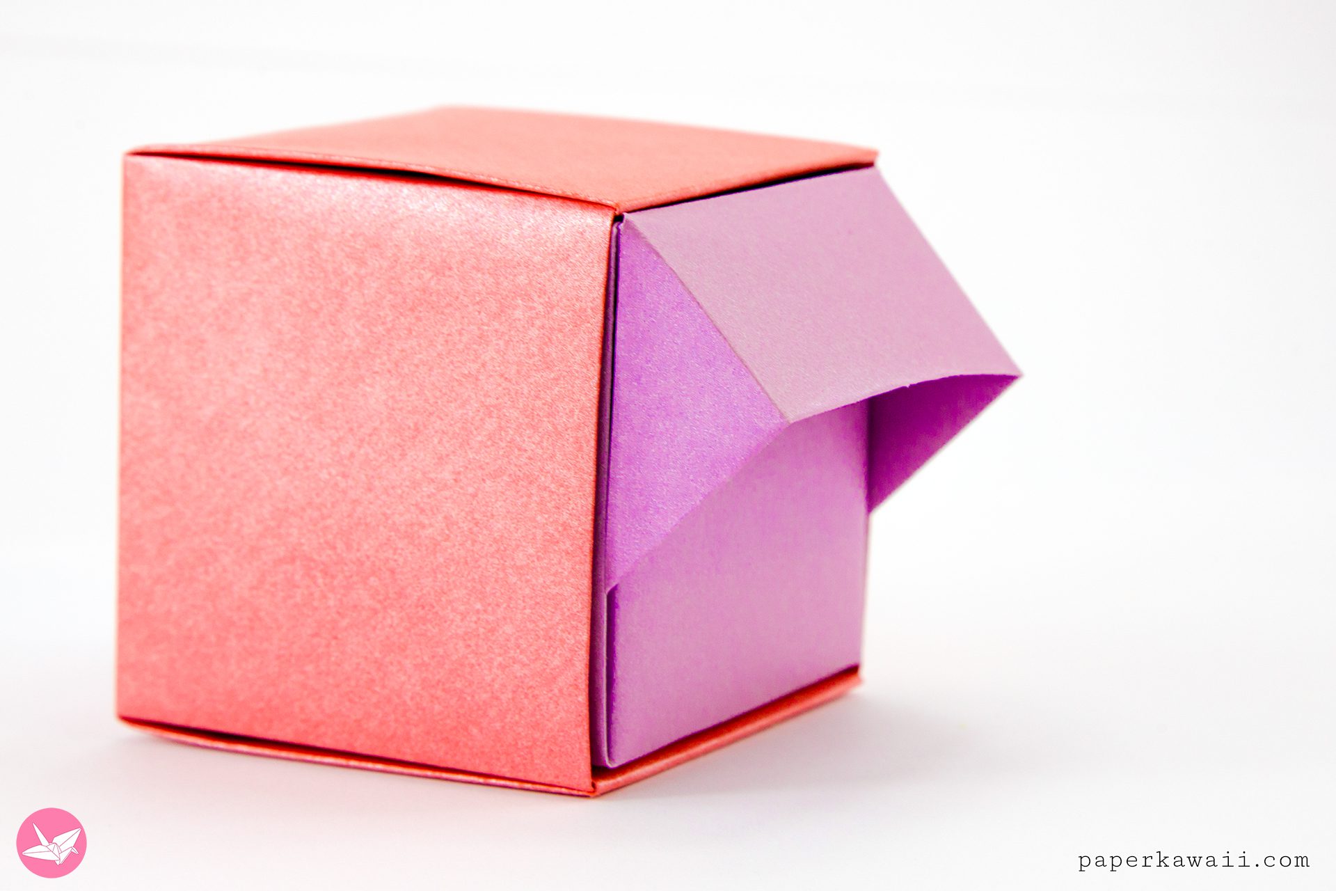Origami Drawer Box Tutorial Paper Kawaii 04