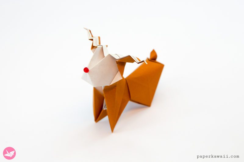 Origami Reindeer Tutorial Paper Kawaii 08 800x533