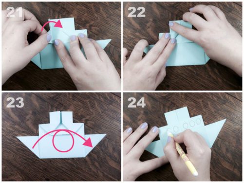 Sinking Ship Origami Tutorial Origami Ship / Boat Step By Step Instructions - Paper Kawaii