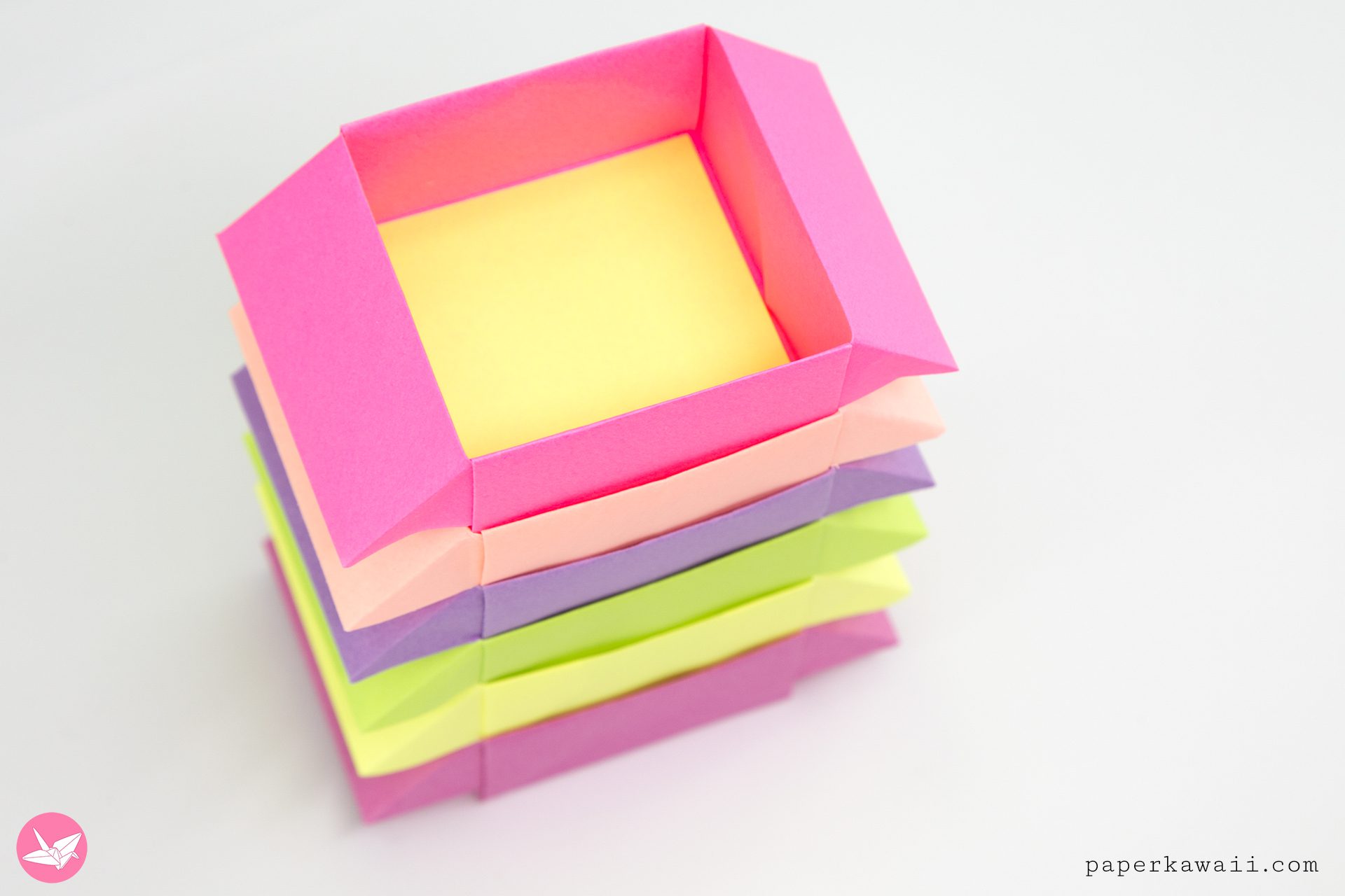 Origami Stackbox Tutorial Paper Kawaii 03