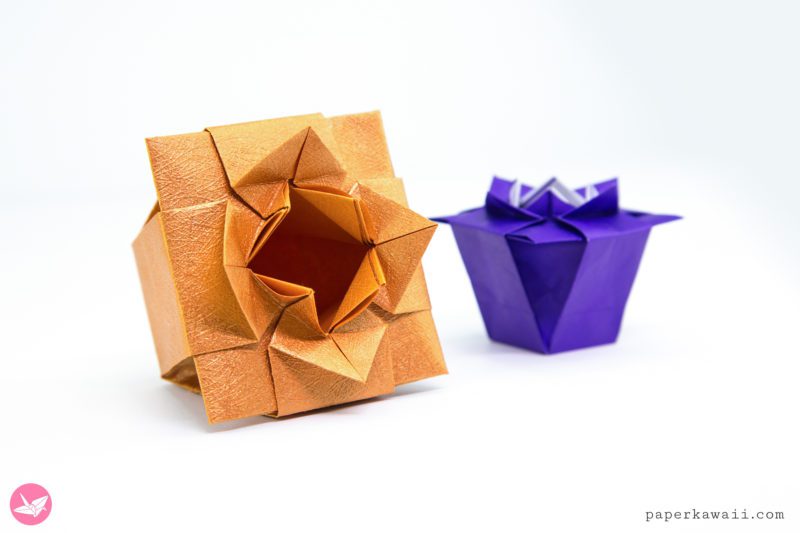 Origami Verdis Vase Tutorial Paper Kawaii 03 800x533