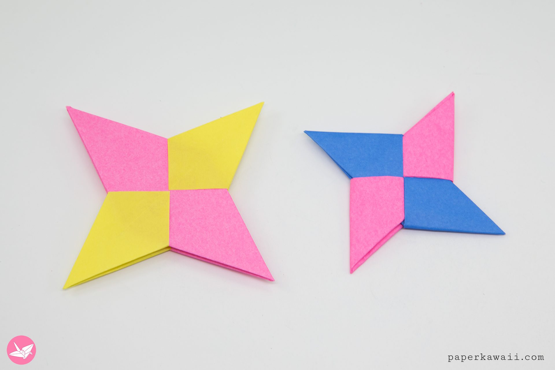Symetrical Shuriken Origami Star Paper Kawaii 01