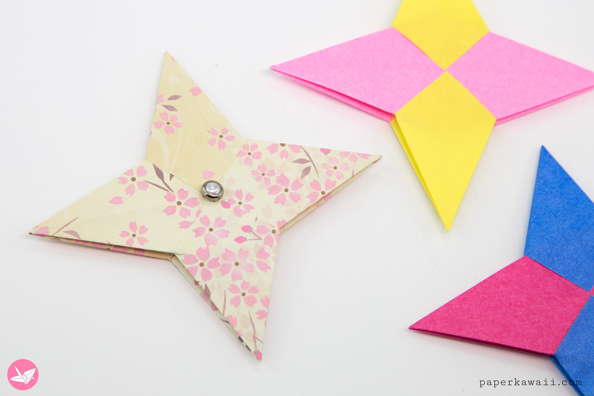 Easy Origami Ninja Star Tutorial - Paper Kawaii