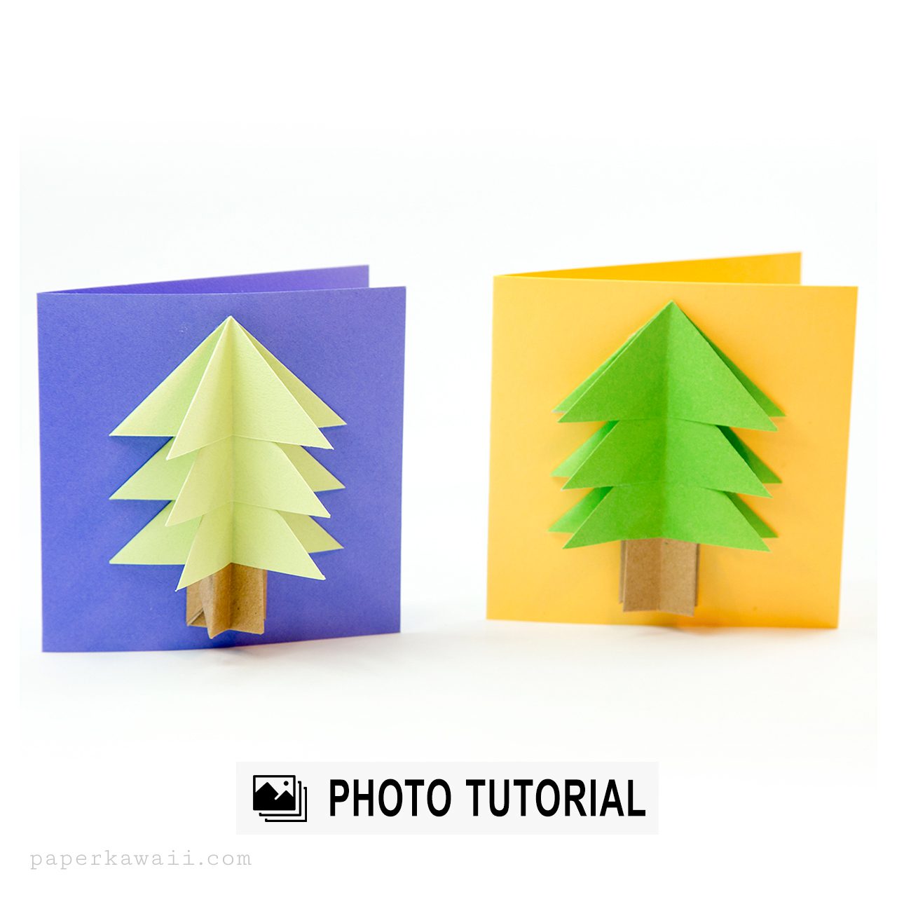 Easy Origami Christmas Tree Photo Tutorial