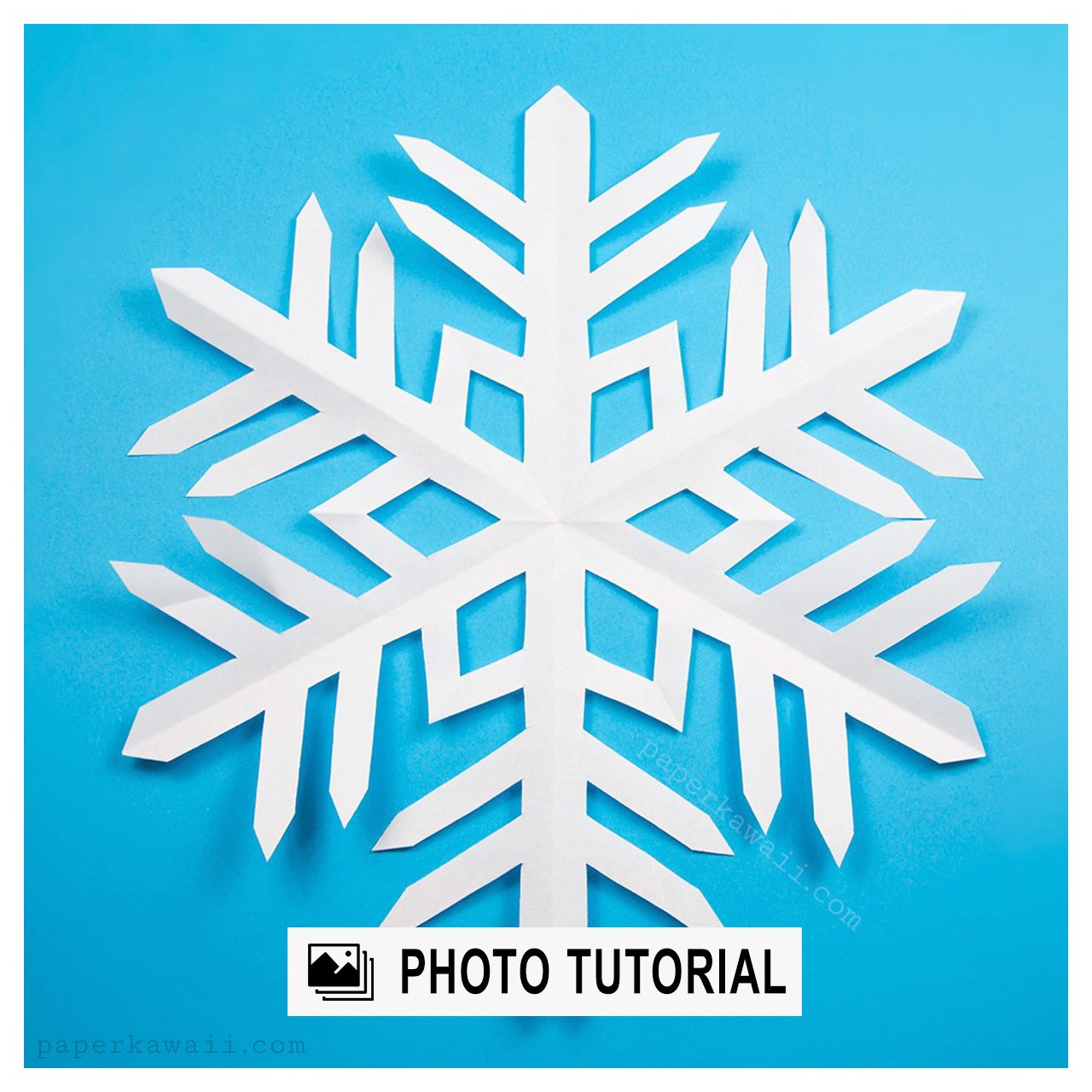 Kirigami Snowflake Photo Tutorial
