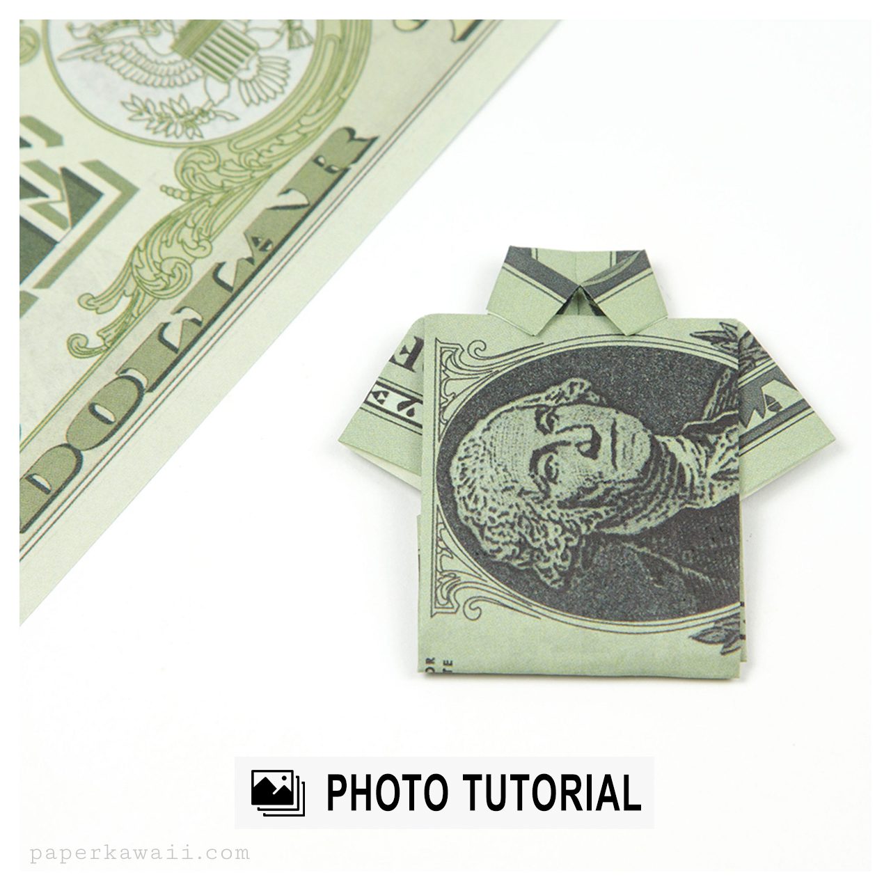 Origami Dollar Shirt Photo Tutorial