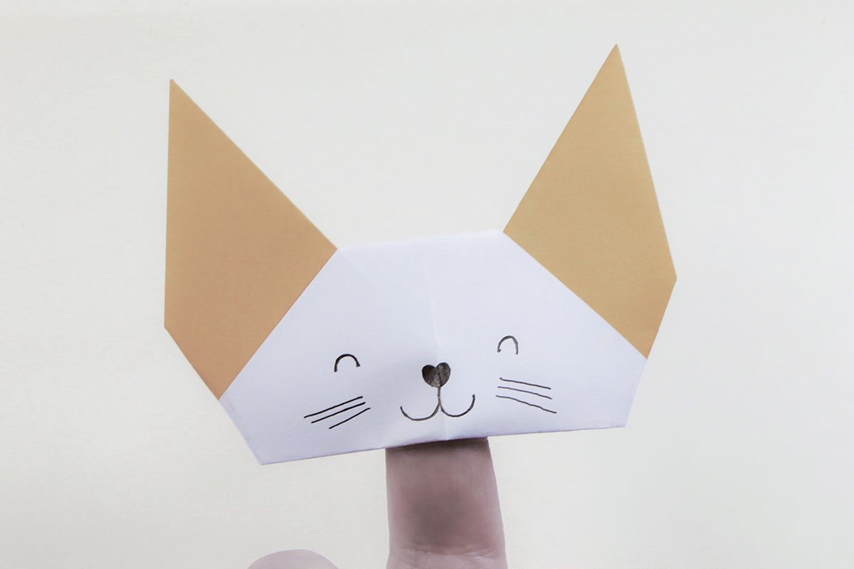 Origami Finger Puppets Photo Tutorial - Step By Step Instructions - Paper  Kawaii